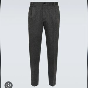 Dolce Gabbana Men's Gray Houndstooth Wool Formal Dress Pants 33x30 48 Like New